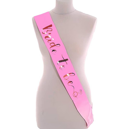 Sash "Bride To Be" Rosa