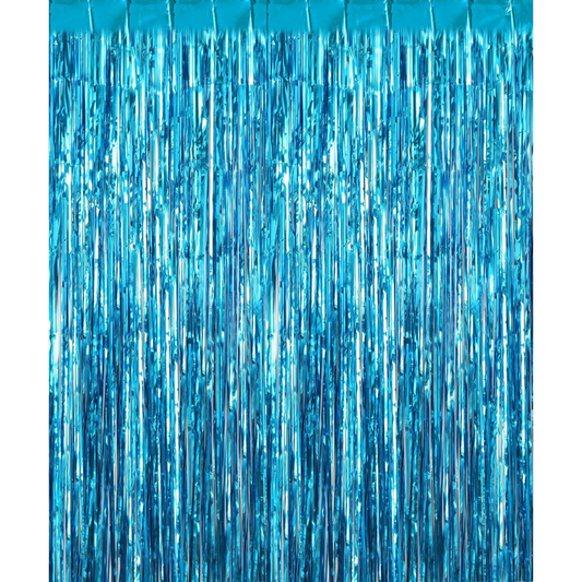 Set 2 Cortinas Metálicas Azules