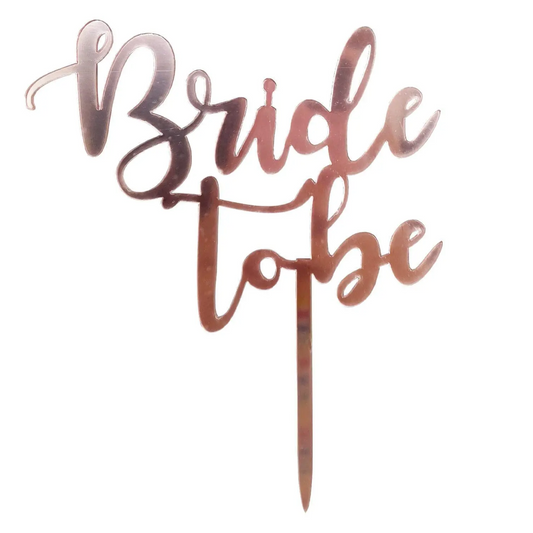 Cake Topper "Bride To Be" Rose Gold