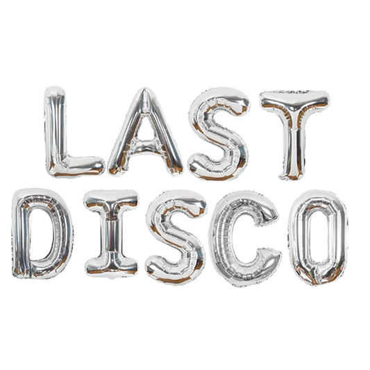 Globos "Last Disco" Plateados