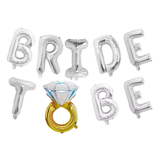 Globos "Bride To Be" Plateado