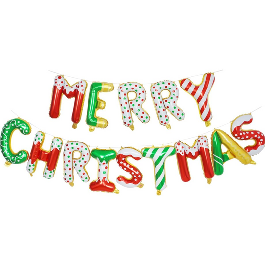 Globos "Merry Christmas"