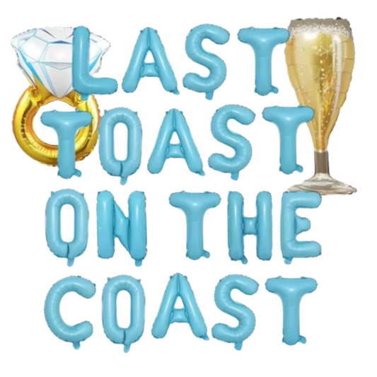 Globos "Last Toast On The Coast" Azules
